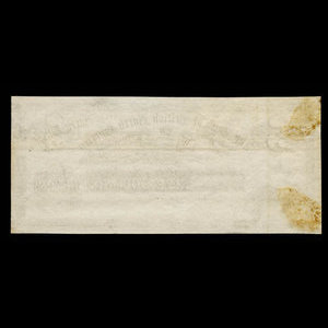 Canada, Bank of British North America, 5 dollars : 1 juin 1874