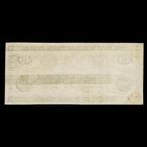 Canada, Bank of British North America, 10 dollars : 31 janvier 1871