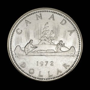 Canada, Élisabeth II, 1 dollar : 1972