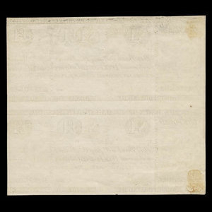 Canada, Bank of British North America, 4 dollars : 1 janvier 1853