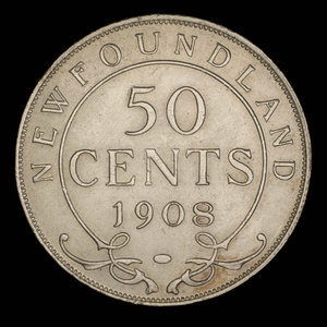 Canada, Édouard VII, 50 cents : 1908