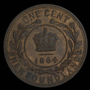 Canada, Victoria, 1 cent : 1864