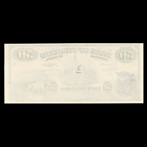 Canada, Bank of Toronto (The), 50 dollars : 1 février 1913