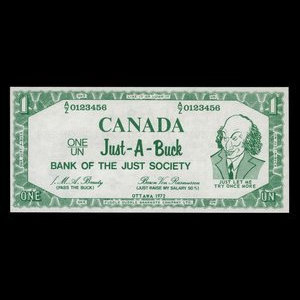 Canada, inconnu, 1 dollar : 1972