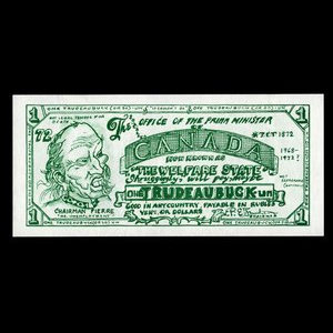 Canada, inconnu, 1 dollar : 1972