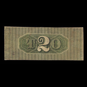 Canada, Bank of Upper Canada (York), 2 dollars : 2 juillet 1859