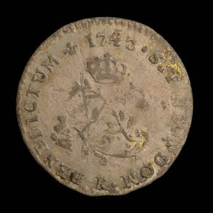 France, Louis XV, 2 sous : 1742