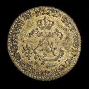 France, Louis XV, 2 sous : 1742