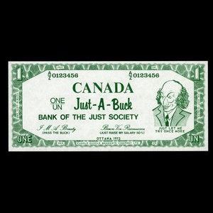 Canada, inconnu, 1 dollar : 1972