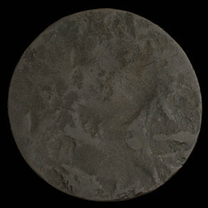 Canada, inconnu, 1/2 penny : 1838