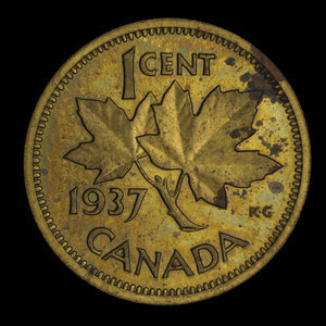 Canada, Georges VI, 1 cent : 1937