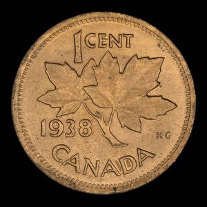 Canada, Georges VI, 1 cent : 1938