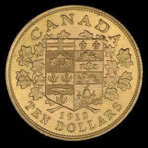 Canada, Georges V, 10 dollars : 1912