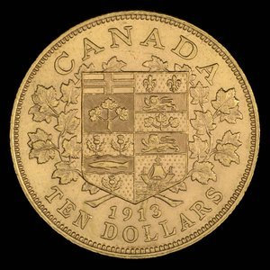 Canada, Georges V, 10 dollars : 1913