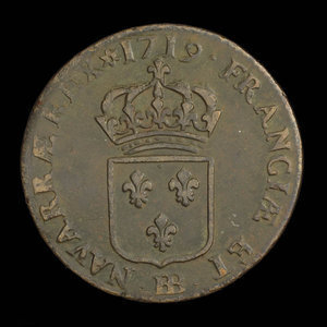 France, Louis XV, 1 sol : 1719