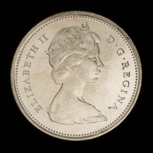 Canada, Élisabeth II, 25 cents : 1965