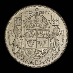 Canada, Georges VI, 50 cents : 1950
