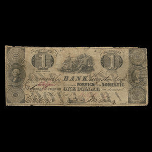 Canada, Commercial Bank (Kingston), 1 dollar : 18 juillet 1837