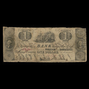 Canada, Commercial Bank (Kingston), 1 dollar : 18 juillet 1837