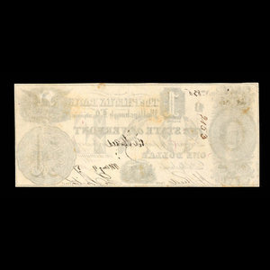 Canada, Phenix Bank, 1 dollar : 4 mai 1837