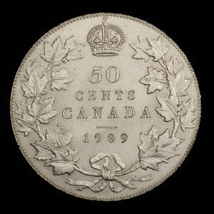 Canada, Édouard VII, 50 cents : 1909
