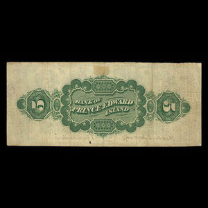 Canada, Bank of Prince Edward Island, 5 dollars : 1 janvier 1877