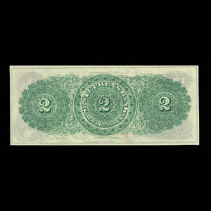Canada, St. Stephen's Bank, 2 dollars : 1 février 1886