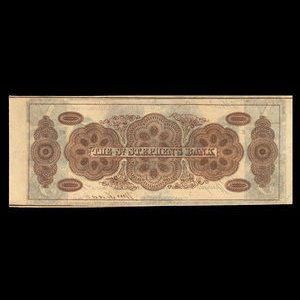Canada, St. Stephen's Bank, 5 dollars : 1 juin 1852