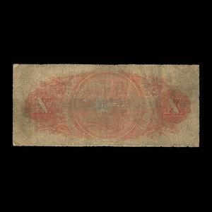 Canada, Bank of Toronto (The), 10 dollars : 1 juillet 1887