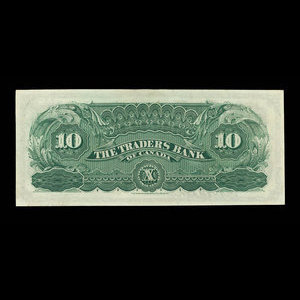 Canada, Traders Bank of Canada, 10 dollars : 2 juillet 1897