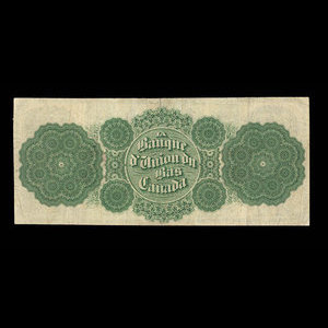 Canada, Union Bank of Lower Canada, 5 dollars : 1 mars 1866