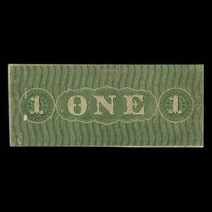 Canada, Bank of Upper Canada (York), 1 dollar : 1 janvier 1861