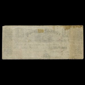 Canada, Forges Radnor, 1 dollar : 1 mai 1857