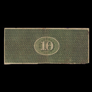 Canada, Bank of Upper Canada (York), 10 dollars : 6 juillet 1859