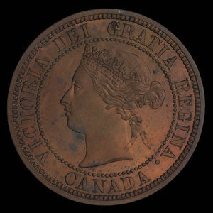 Canada, Victoria, 1 cent : 1876