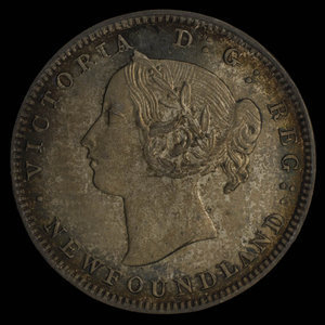 Canada, Victoria, 5 cents : 1865