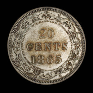 Canada, Victoria, 20 cents : 1865