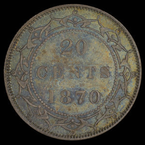 Canada, Victoria, 20 cents : 1870