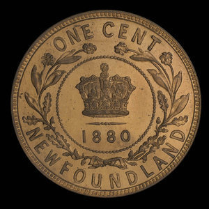 Canada, Victoria, 1 cent : 1880