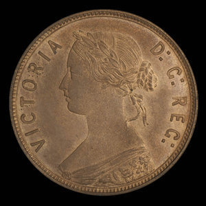 Canada, Victoria, 1 cent : 1880