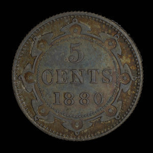 Canada, Victoria, 5 cents : 1880