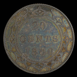Canada, Victoria, 20 cents : 1880