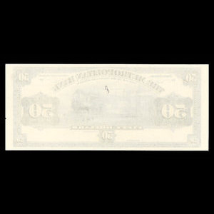 Canada, Metropolitan Bank (The), 50 dollars : 5 novembre 1909
