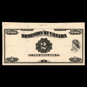 Canada, Dominion du Canada, 2 dollars : 2 juillet 1913