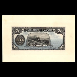 Canada, Dominion du Canada, 5 dollars : 1 mai 1912