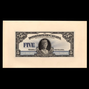 Canada, Dominion du Canada, 5 dollars : 26 mai 1924