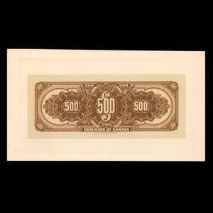 Canada, Dominion du Canada, 500 dollars : 3 janvier 1911