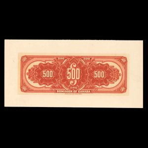 Canada, Dominion du Canada, 500 dollars : 3 janvier 1911