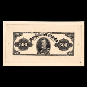 Canada, Dominion du Canada, 500 dollars : 2 janvier 1925