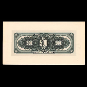 Canada, Dominion du Canada, 500 dollars : 3 janvier 1911